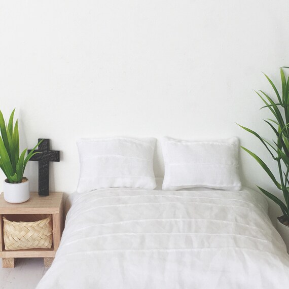 Miniature White Pintuck Bedding Etsy