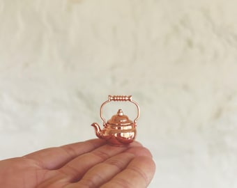 Dollhouse Miniature Copper Kettle