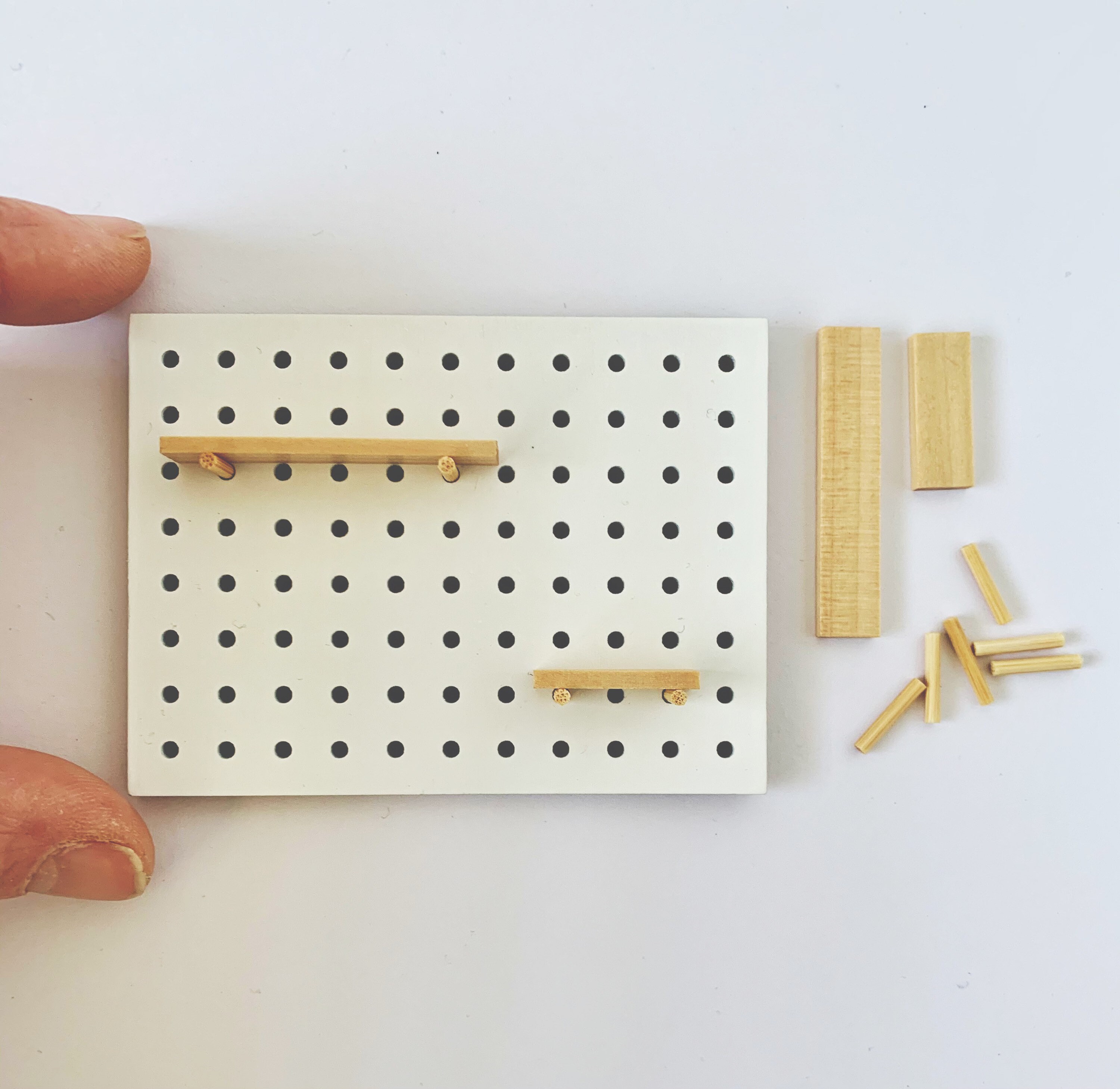 Dollhouse Miniature Pegboard | Etsy