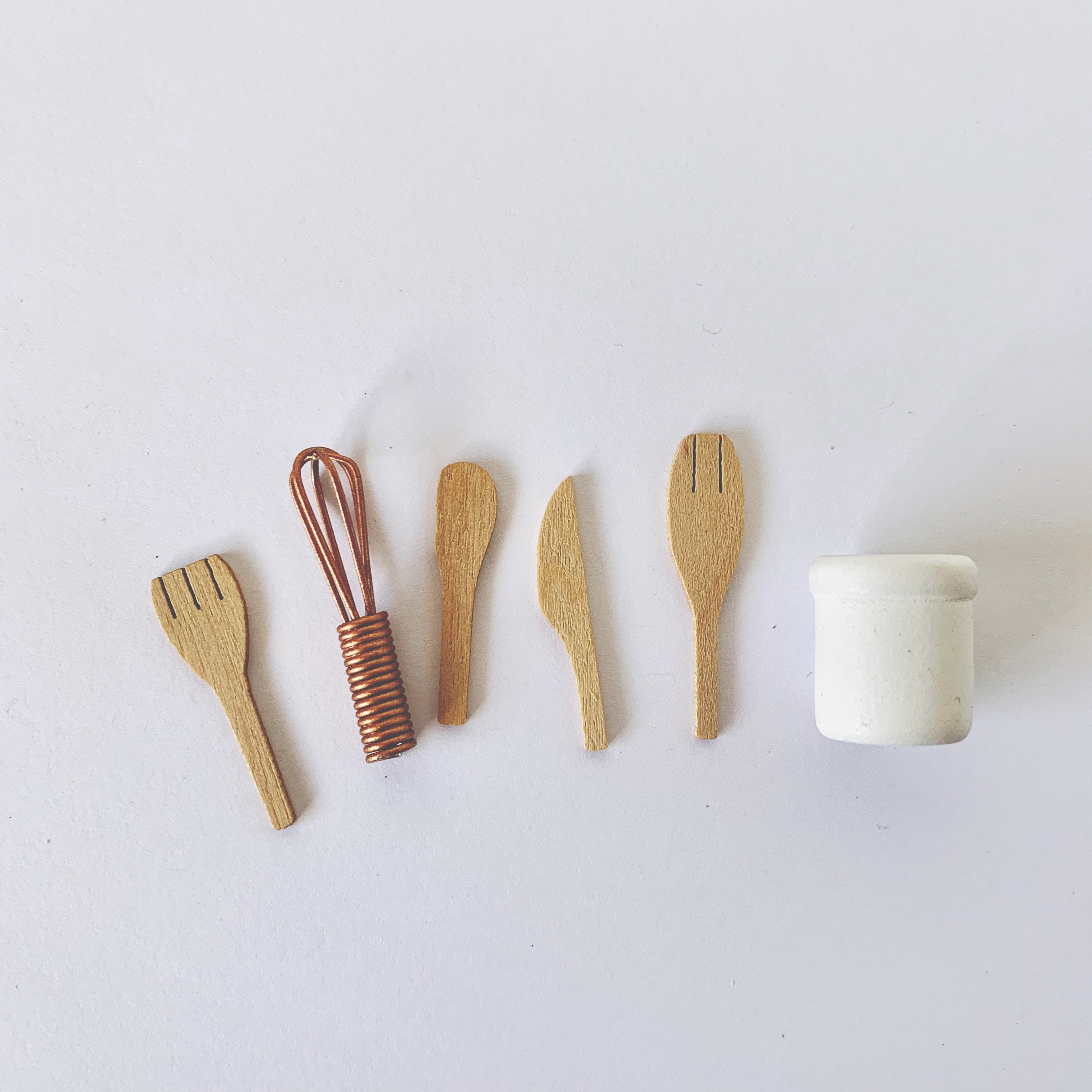 Miniature Utensils in Holder