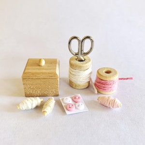 Dollhouse Miniature Sewing Set