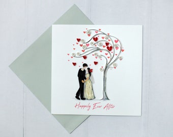 Quilled Wedding Card Etsy