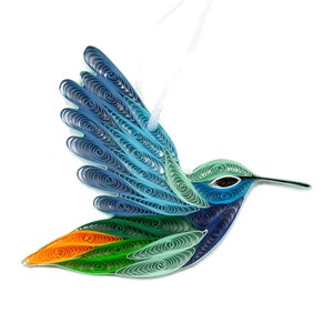 Hummingbird, Handmade Paper Ornament