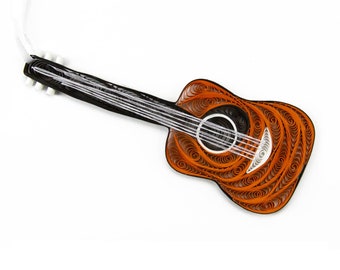 Paper Quilling Guitar Ornament