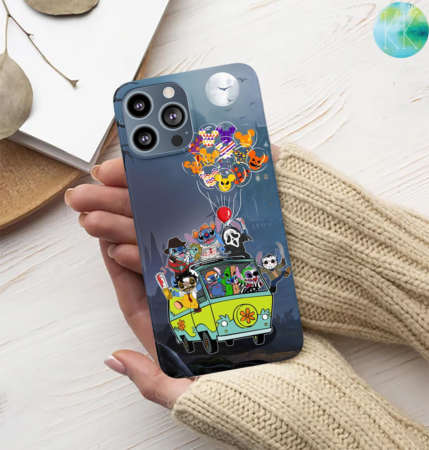 Discover Horror Stitch iPhone Case , Disney Stitch Halloween iPhone Case