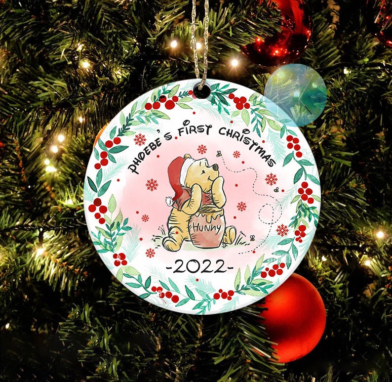 Winnie the Pooh First Christmas Ornament Baby first Christmas sold by Patricia Petralba md SKU 38429008 45 OFF Printerval