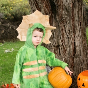 Triceratops Fleece Toddler Costume, Dino Toddler Costume, Fleece Triceratops Outfit