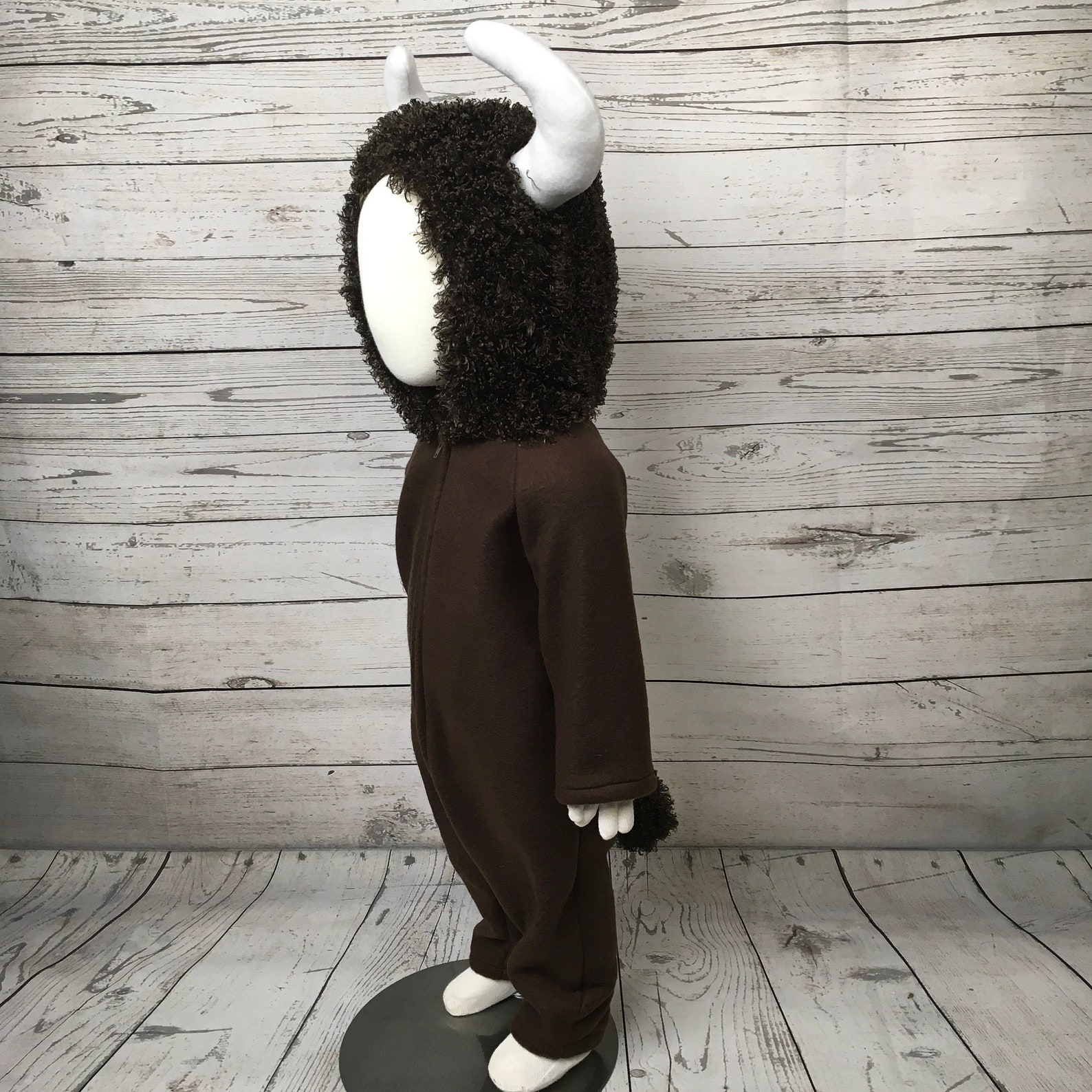 Bison Fleece Baby Costume Bison Halloween Costume Furry Baby Etsy