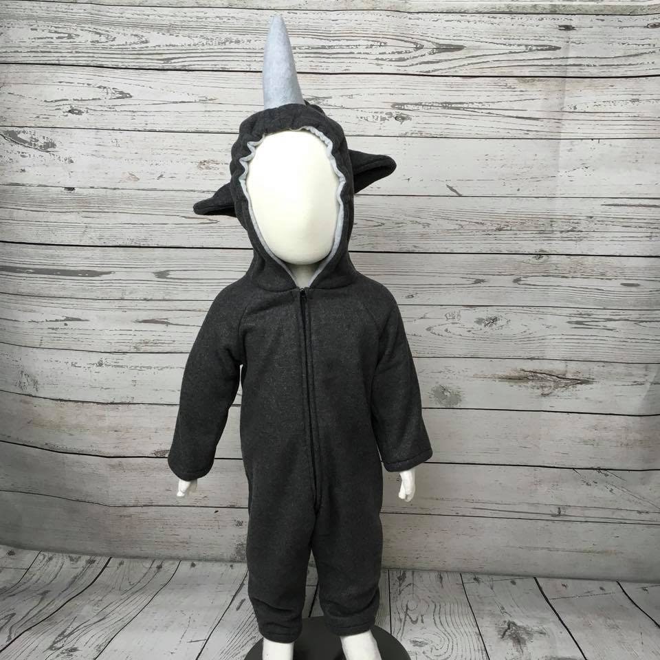 Gray Rhino Fleece Toddler Costume Toddler Rhino Outfit Child Etsy Italia