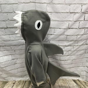 Shark Fleece Toddler Costume, Shark Toddler Outfit, Fleece Toddler Costume, 2T Shark Costume, 5T Shark Costume, Toddler Halloween Costume