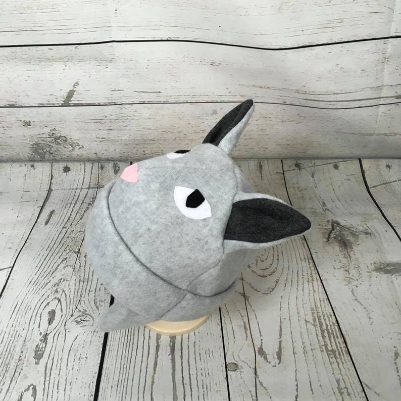 Toddler Cat Hat Animal Kids Hat Baby Gift Cat Kids Hat Kids Winter Hat Kitty Kids Hat Gray Cat Hat Gray Cat Fleece Hat