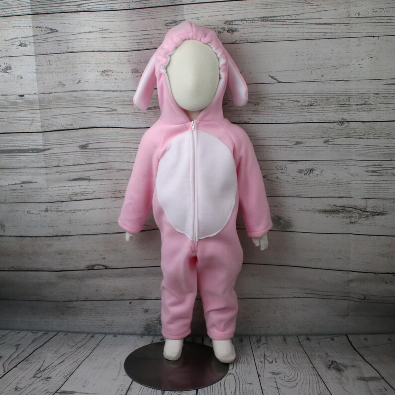 Pink Bunny Fleece Baby Costume