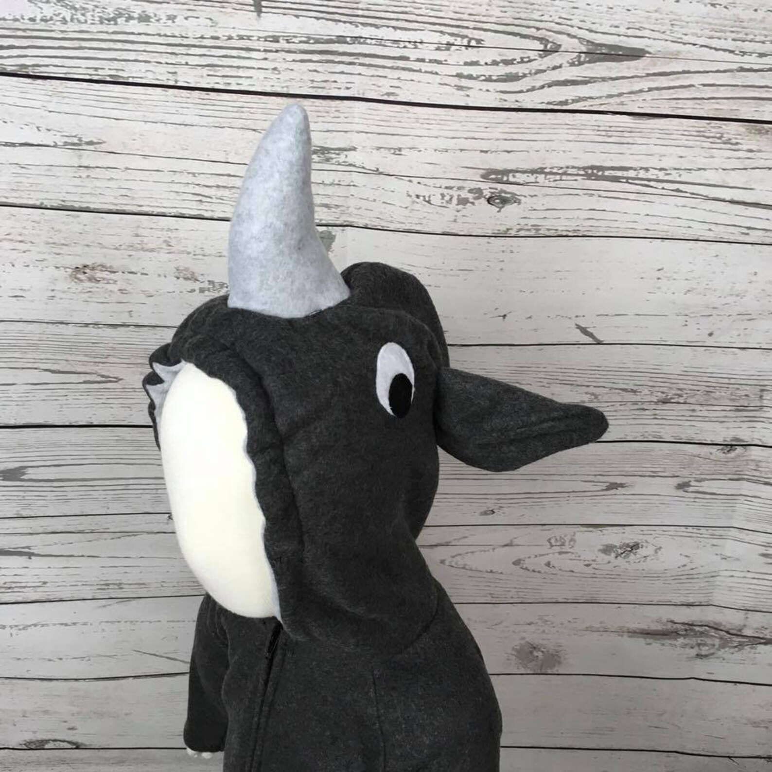 Gray Rhino Fleece Toddler Costume Toddler Rhino Outfit Child Etsy Italia