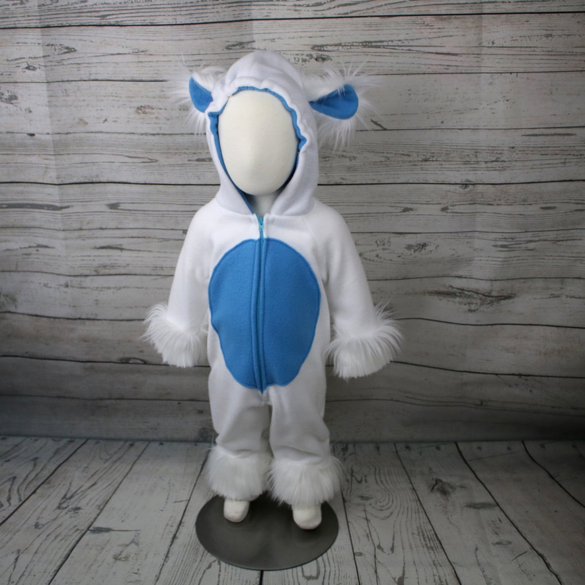 Yeti Fleece Toddler Costume Abominable Snowman Toddler Etsy