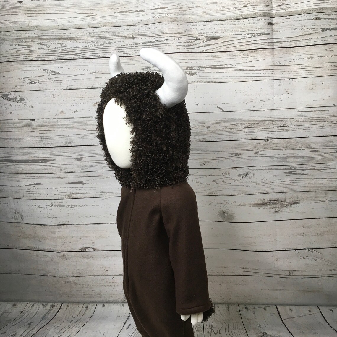 Bison Fleece Baby Costume Bison Halloween Costume Furry Baby Etsy
