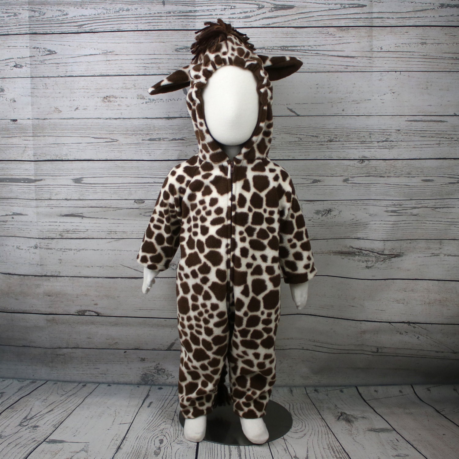Giraffe Fleece Baby Costume Giraffe Baby Outfit Animal Baby