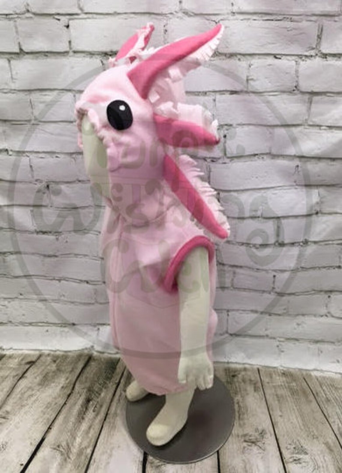 Axolotl Fleece Baby Romper Costume Axolotl Baby Halloween Etsy