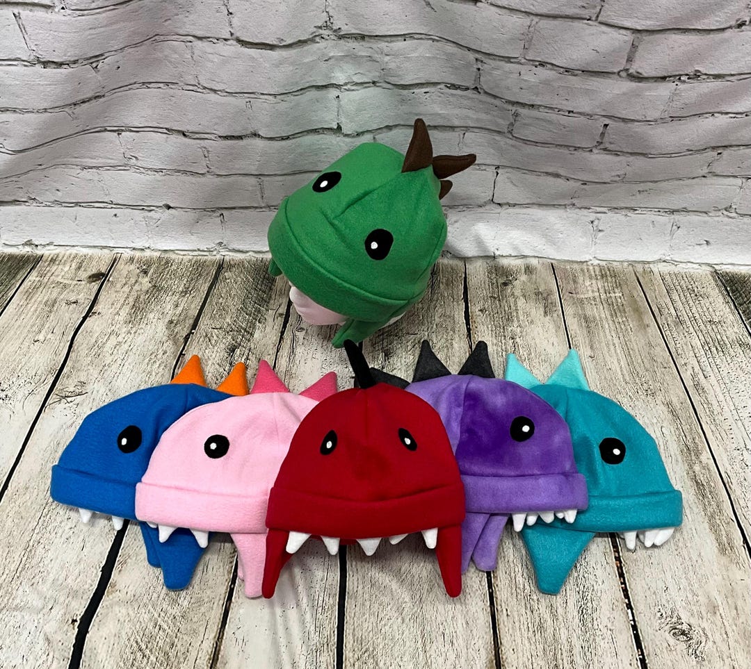 Fleece Dinosaur Hat, Dino Winter Hat, Kids & Adult Sizes - Etsy