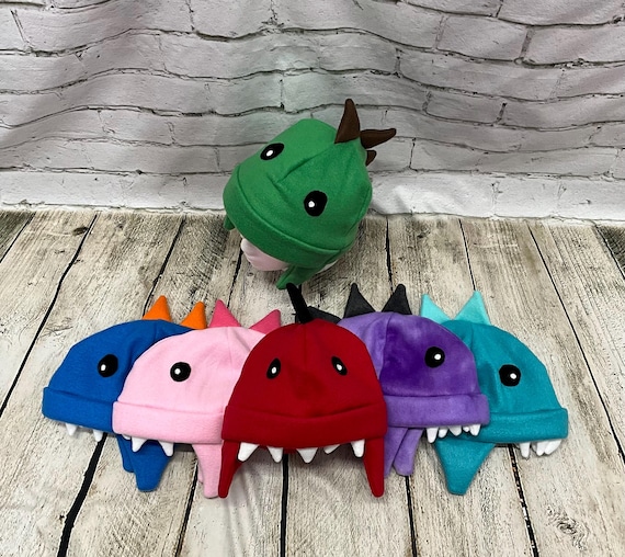 Fleece Dinosaur Hat, Dino Winter Hat, Kids & Adult Sizes - Etsy