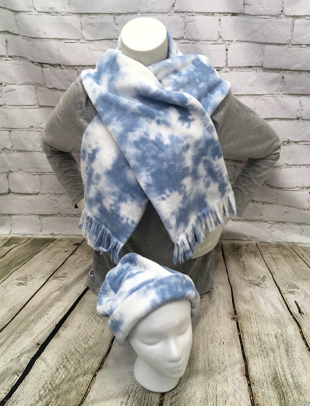 Fleece Hat and Scarf Gift Set, Gift Idea for Women, Winter Gift Set