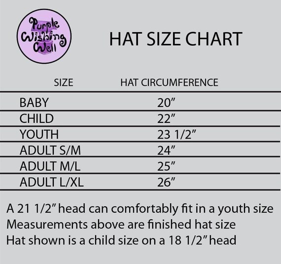 Youth hat sizes sale