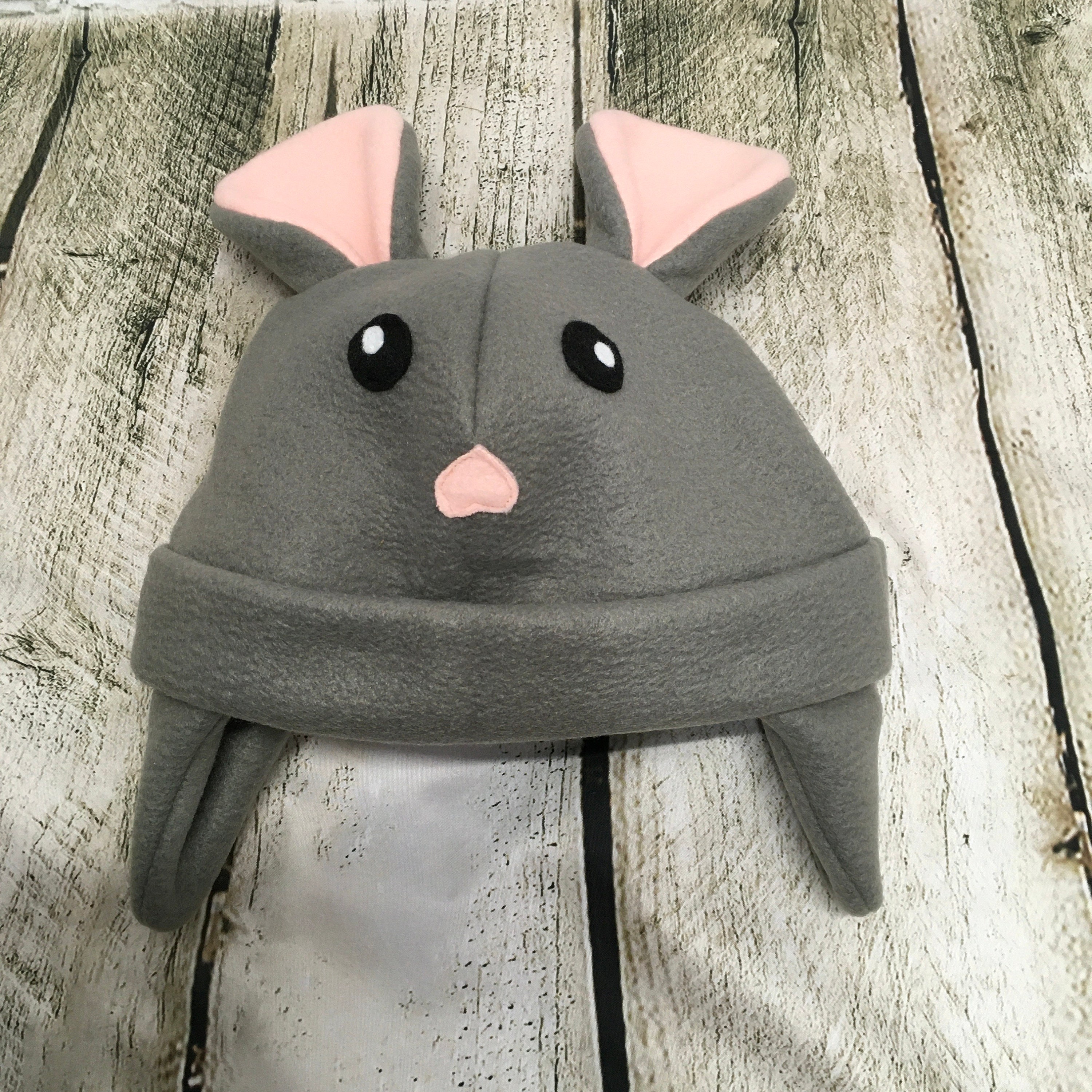 Fleece Rat Hat, Kids & Adult Animal Trapper Hat - Etsy