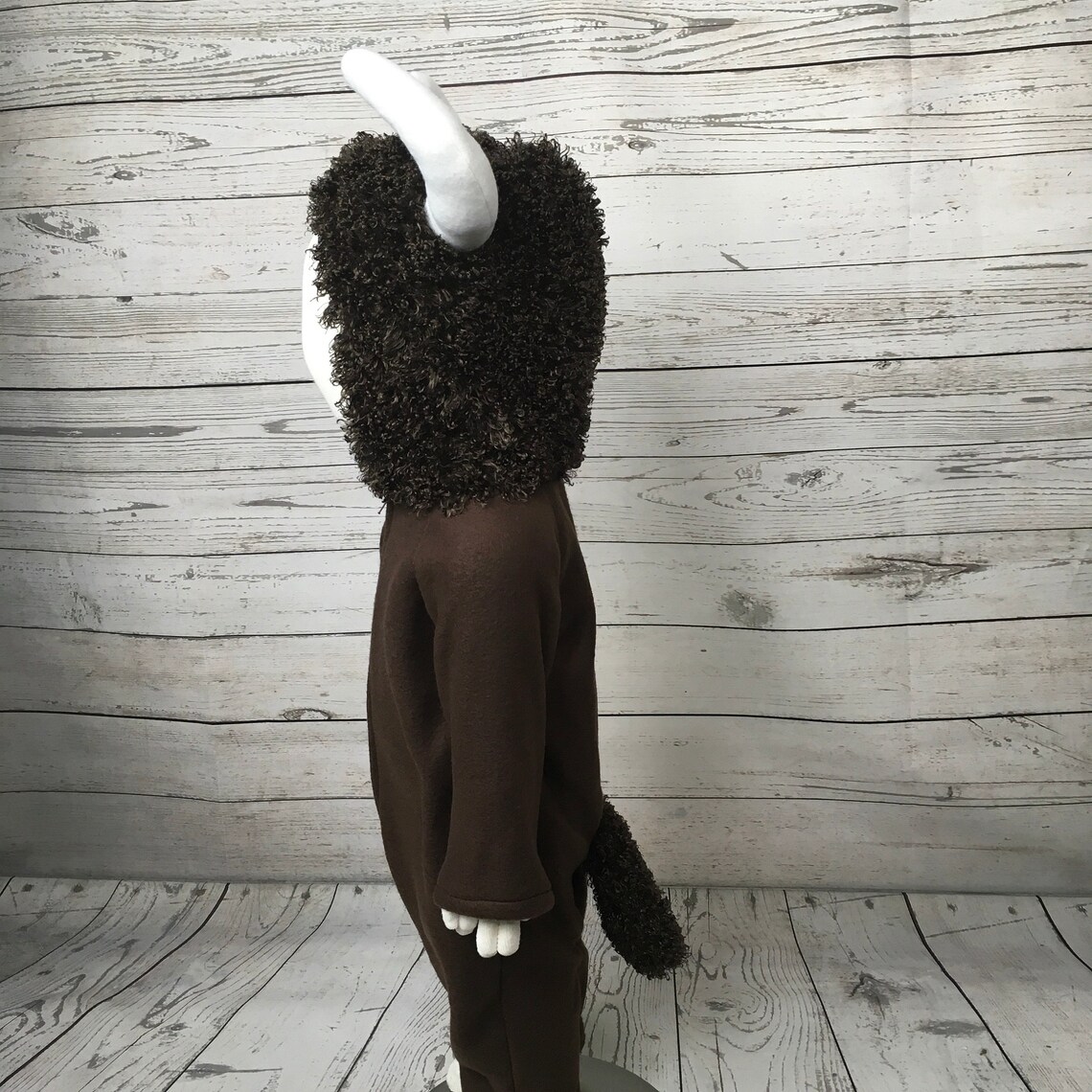 Bison Fleece Baby Costume Bison Halloween Costume Furry Baby Etsy