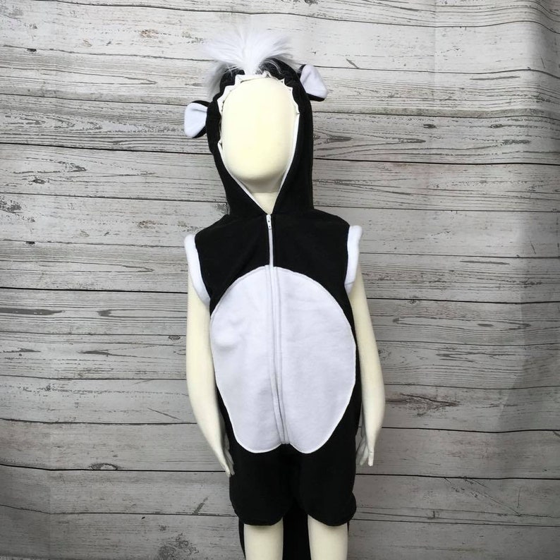 Skunk Fleece Toddler Romper Skunk Toddler Romper Skunk Halloween Romper Skunk Toddler Outfit
