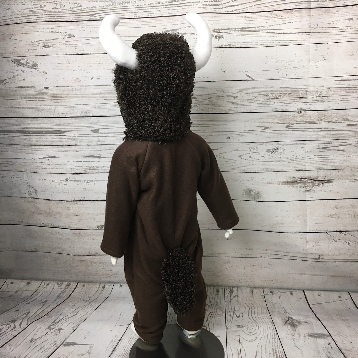 Bison Fleece Baby Costume Bison Halloween Costume Furry Baby Etsy