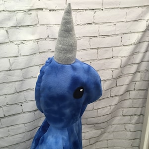 Narwhal Fleece Adult Size Costume, Womans Narwhal Costume, Blue Whale Fleece Costume, Narwhal Halloween Costume, Unisex Halloween Costume