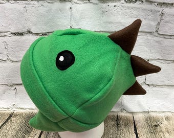 Adult and Kids Fleece Dinosaur Hat, Dinosaur Lover Gift, Winter