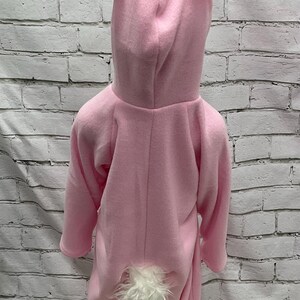 Disfraz de conejito para niños y jóvenes, disfraz de conejito rosa para niños, mono de conejito gris, mono de conejito para niños, disfraz de conejo para niños imagen 3