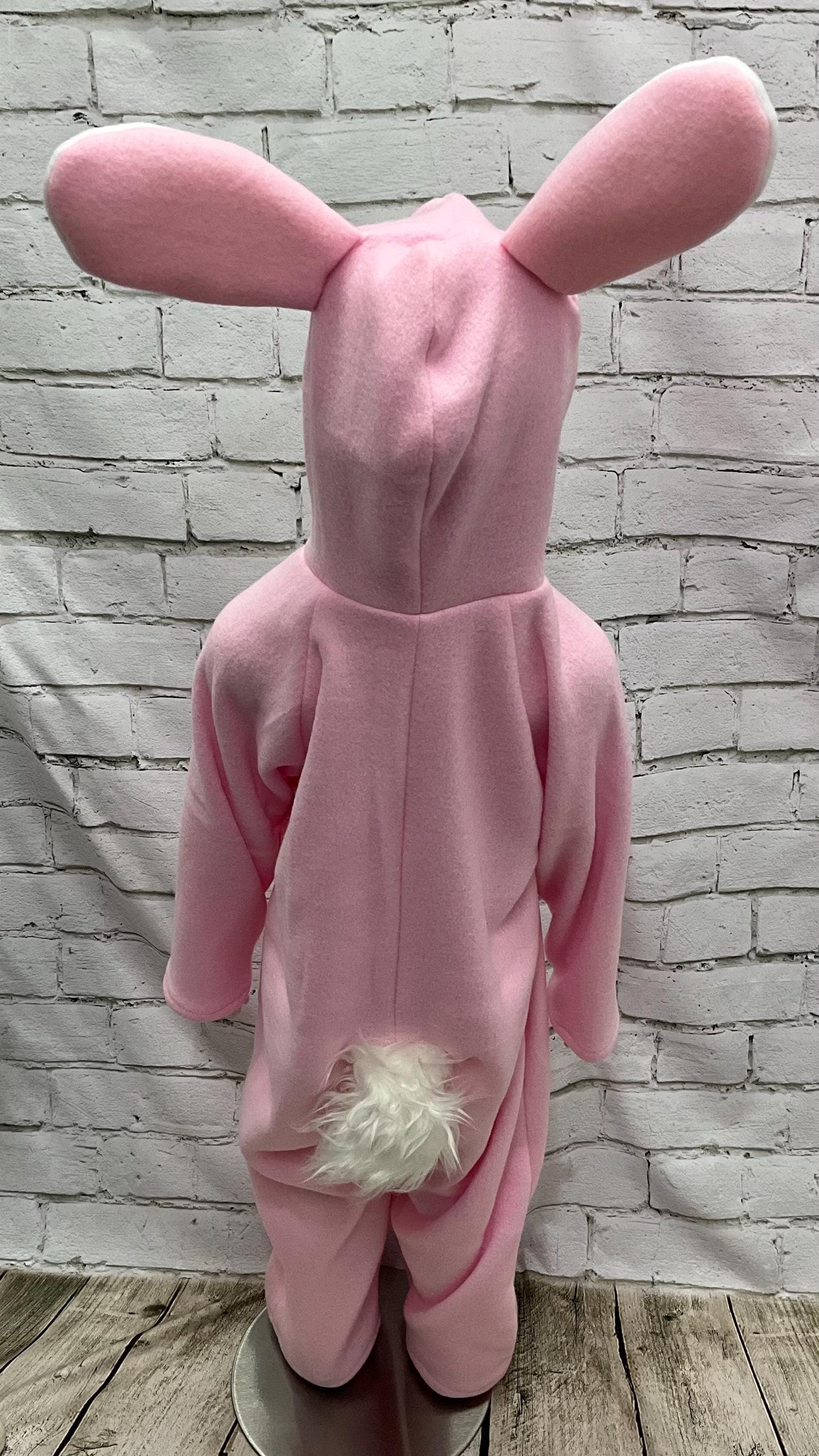 Child and Youth Size Bunny Costume, Pink Bunny Kids Costume, Gray