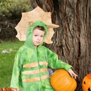 Triceratops Fleece Baby Costume, Triceratops Dinosaur Costume, Baby Halloween Costume, Baby Triceratops Costume, Baby Dino Costume