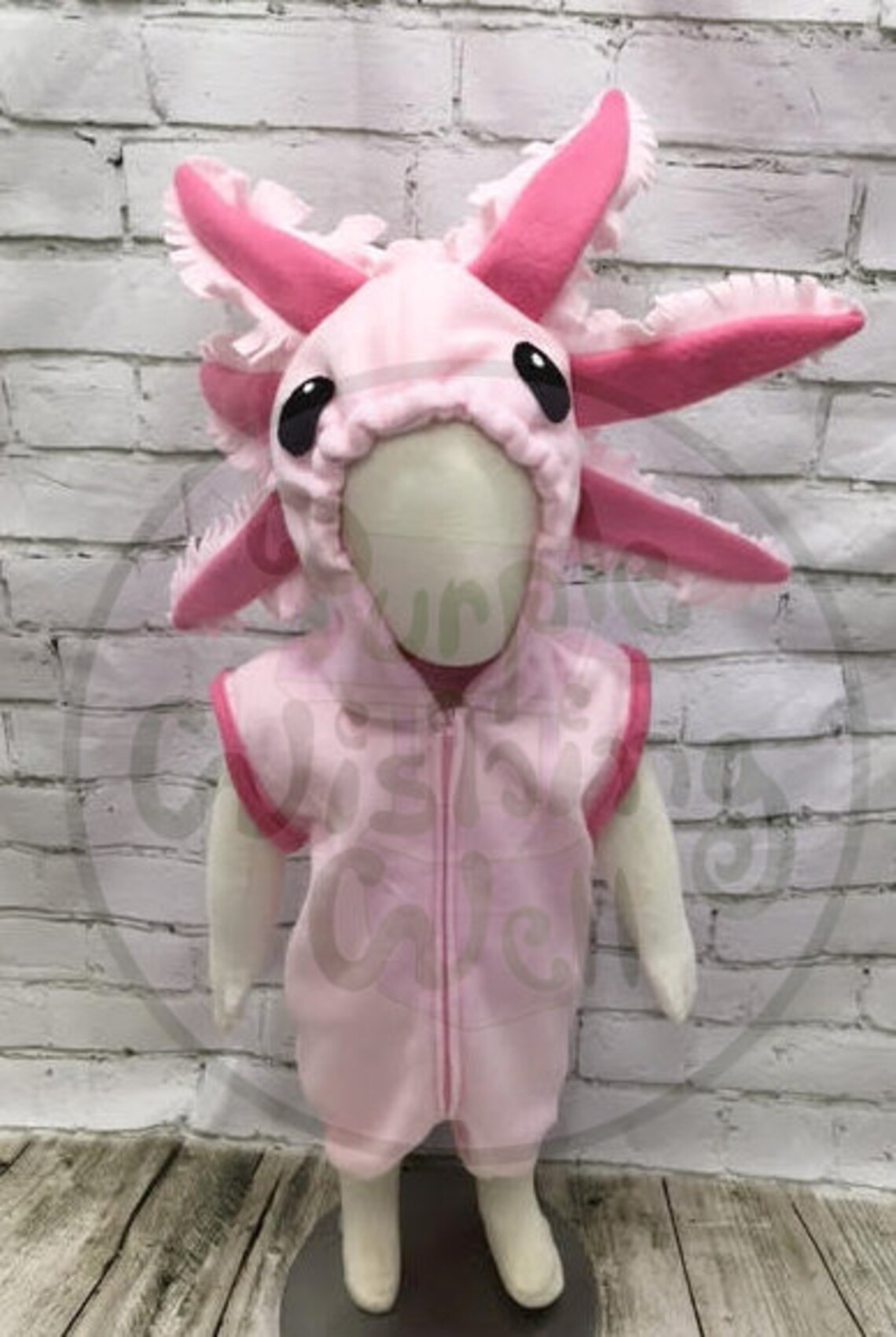 Axolotl Fleece Baby Romper Costume Axolotl Baby Halloween Etsy