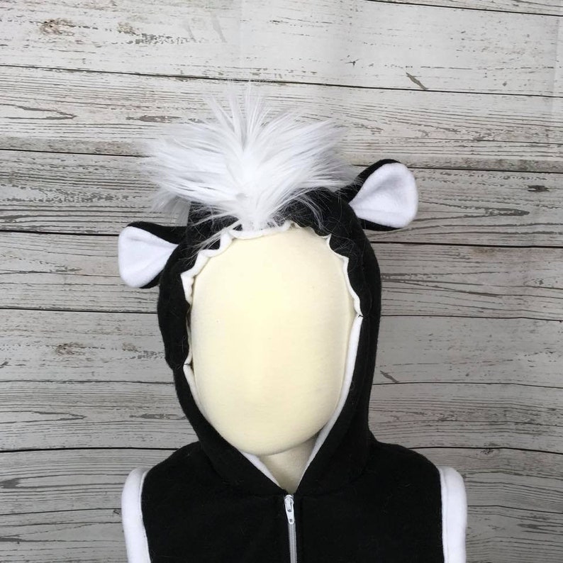 Skunk Fleece Toddler Romper Skunk Toddler Romper Skunk Halloween Romper Skunk Toddler Outfit