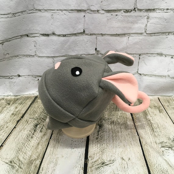 Fleece Rat Hat, Kids & Adult Animal Trapper Hat - Etsy