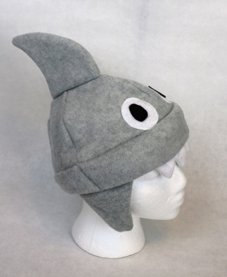 Adult Fleece Shark Hat Shark Hat For Men Shark Hat For Etsy