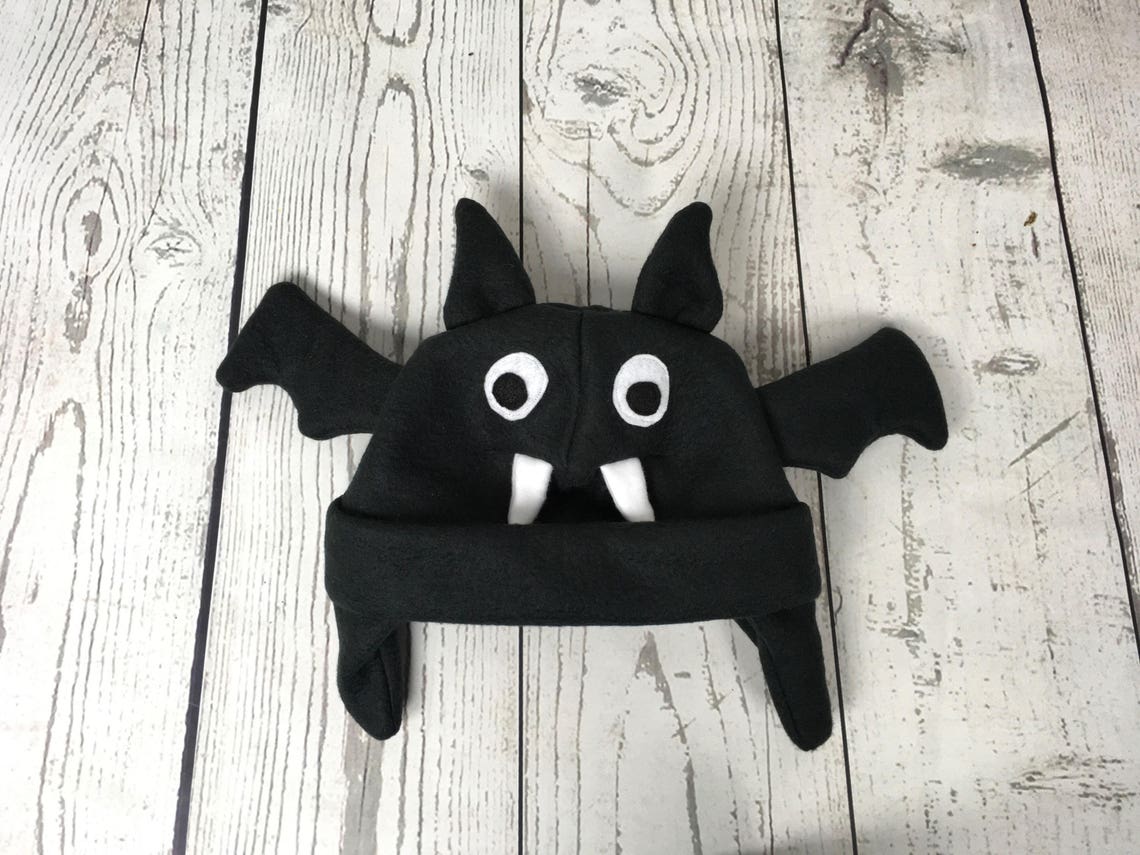 Baby and Kids Bat Fleece Hat Baby Bat Hat Kids Bat Hat Etsy