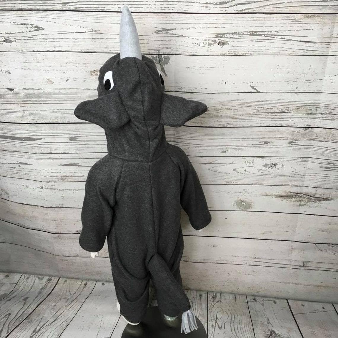 Gray Rhino Fleece Toddler Costume Toddler Rhino Outfit Child Etsy Italia