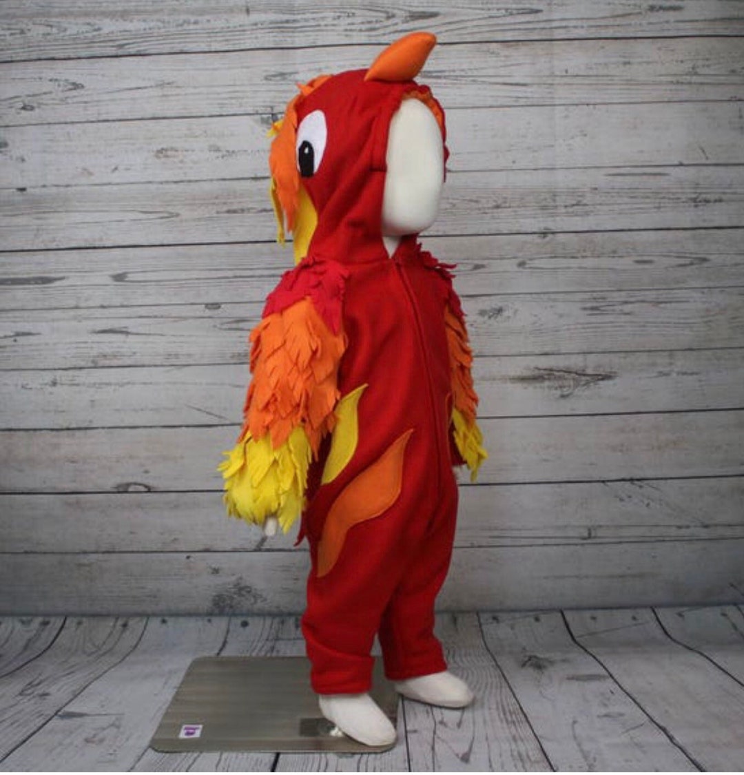 Child/youth Fleece Phoenix Costume, Youth Bird Costume, Youth