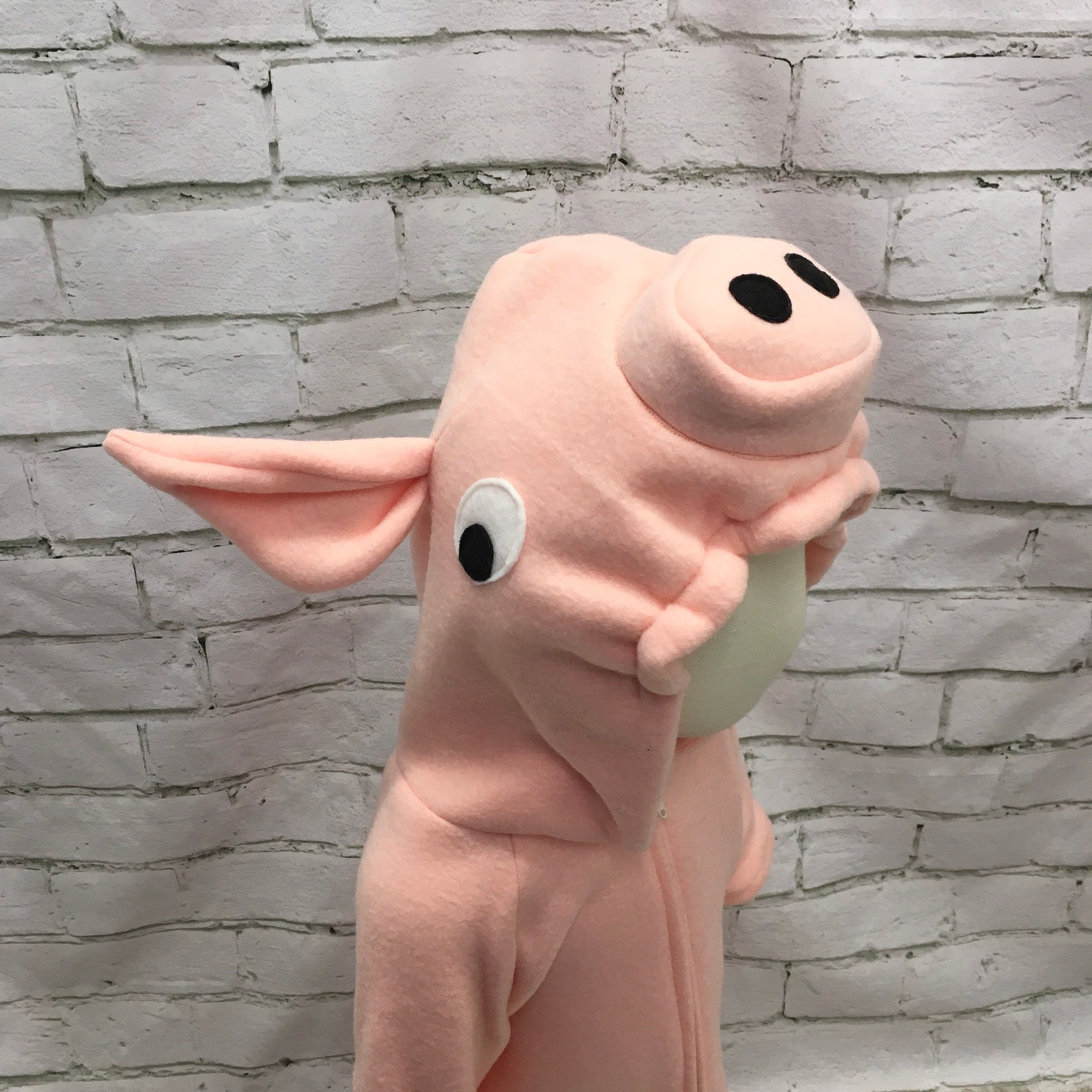 Piggy Fleece Baby Costume Pig Baby Halloween Costume Farm Etsy