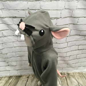 Rat Fleece Toddler Costume, Rodent Costume, Fleece Halloween Costume