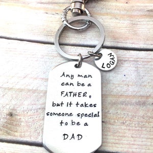 Keychain For Dad, Christmas Gift For Dad, Father Of The Bride Keychain, Aluminum Keychain image 1