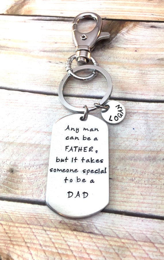 Keychain For Dad, Christmas Gift For Dad, Father Of The Bride Keychain, Aluminum Keychain