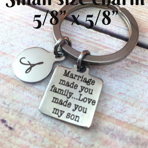 Soninlaw Wedding Keychain Gift Personalized Keychain Gift Etsy