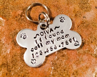 Pet ID Tag, Dog ID Tag, Cat ID Tag, Pet Collar Tag