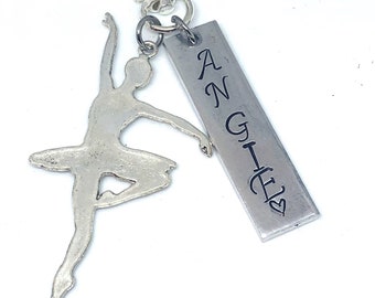 Ballet keychain gift, Dance keychain, Dance bag keyring, Daughter dance gift, Daughter keychain, Granddaughter dance gift, Xmas dancer gift