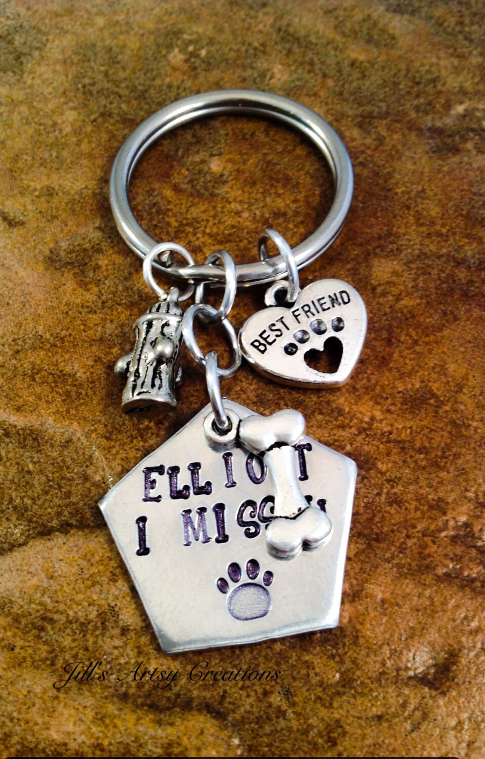 Dog Keychain Personalized Keychain Pet Lover Keychain I Etsy