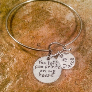 Pet Loss Bracelet, Dog Loss Bracelet, Cat Loss Bracelet, Pet Memorial Jewelry